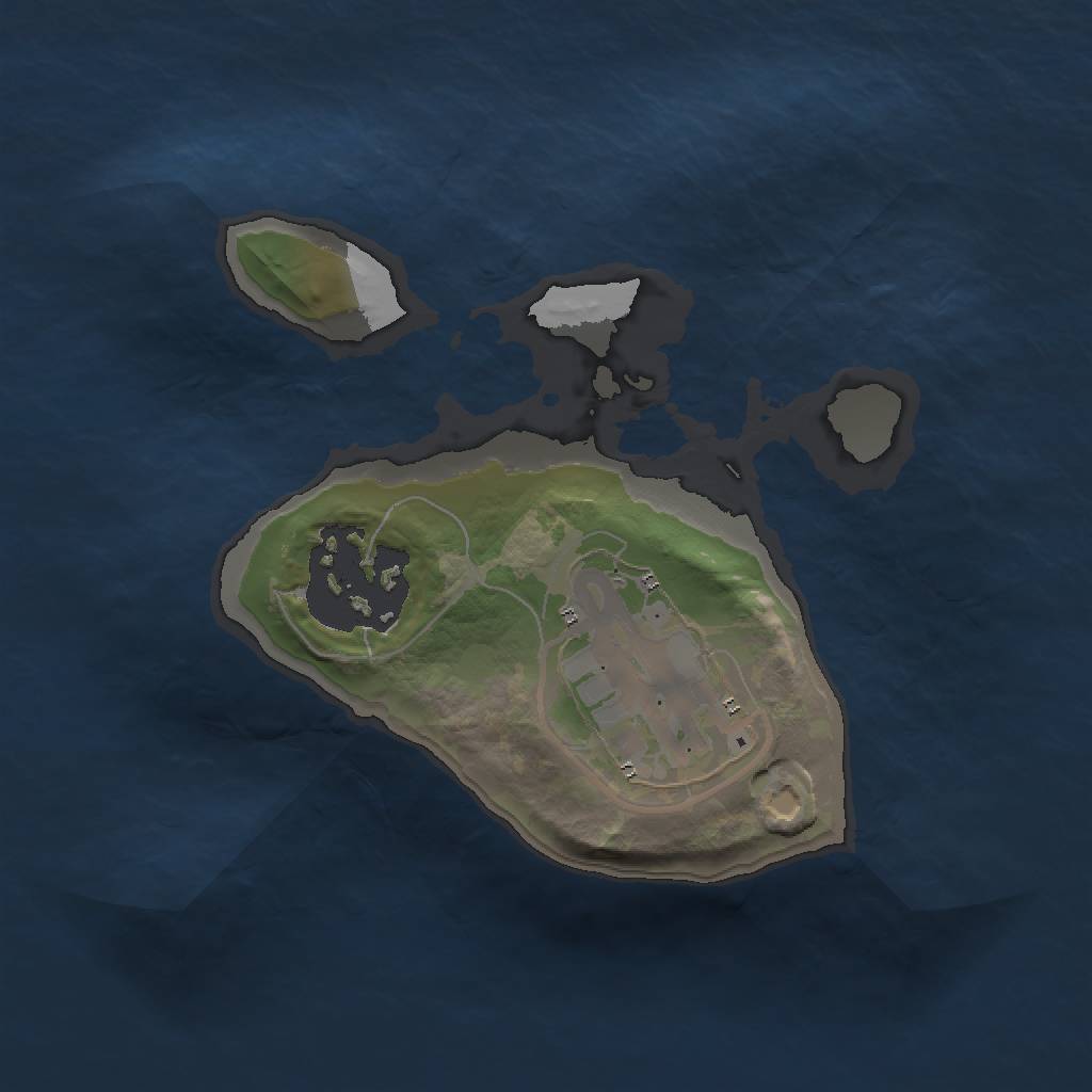 Rust Map: Barren, Size: 1500, Seed: 12072020, 4 Monuments