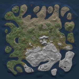 Thumbnail Rust Map: Procedural Map, Size: 5000, Seed: 77, 19 Monuments