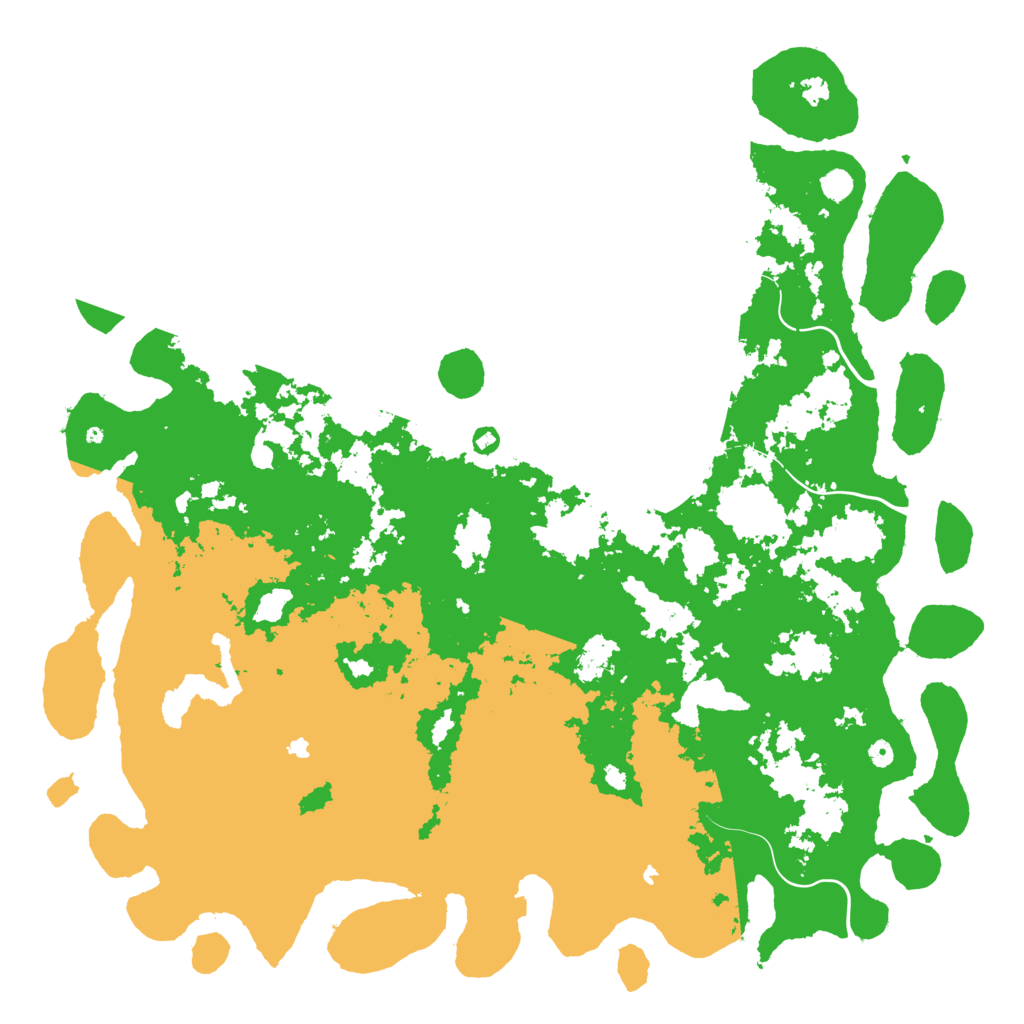 Biome Rust Map: Procedural Map, Size: 6000, Seed: 9453