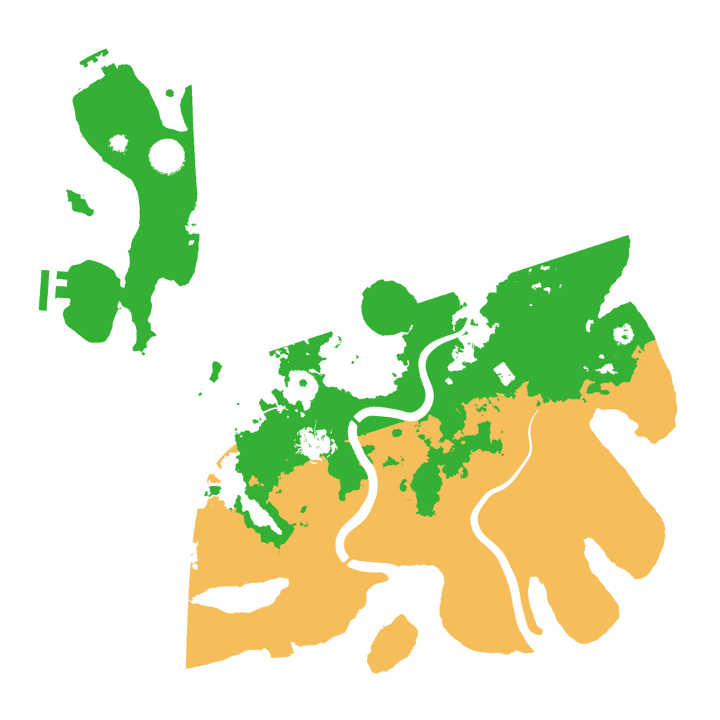 Biome Rust Map: Procedural Map, Size: 3600, Seed: 523534