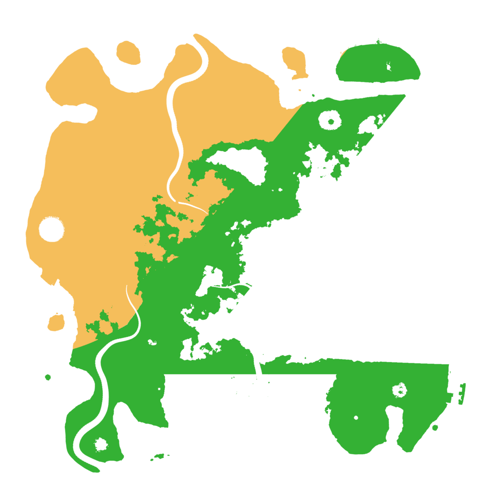 Biome Rust Map: Procedural Map, Size: 3500, Seed: 123780