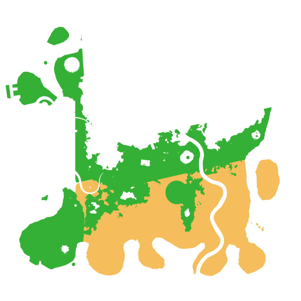 Biome Rust Map: Procedural Map, Size: 3500, Seed: 1206239567