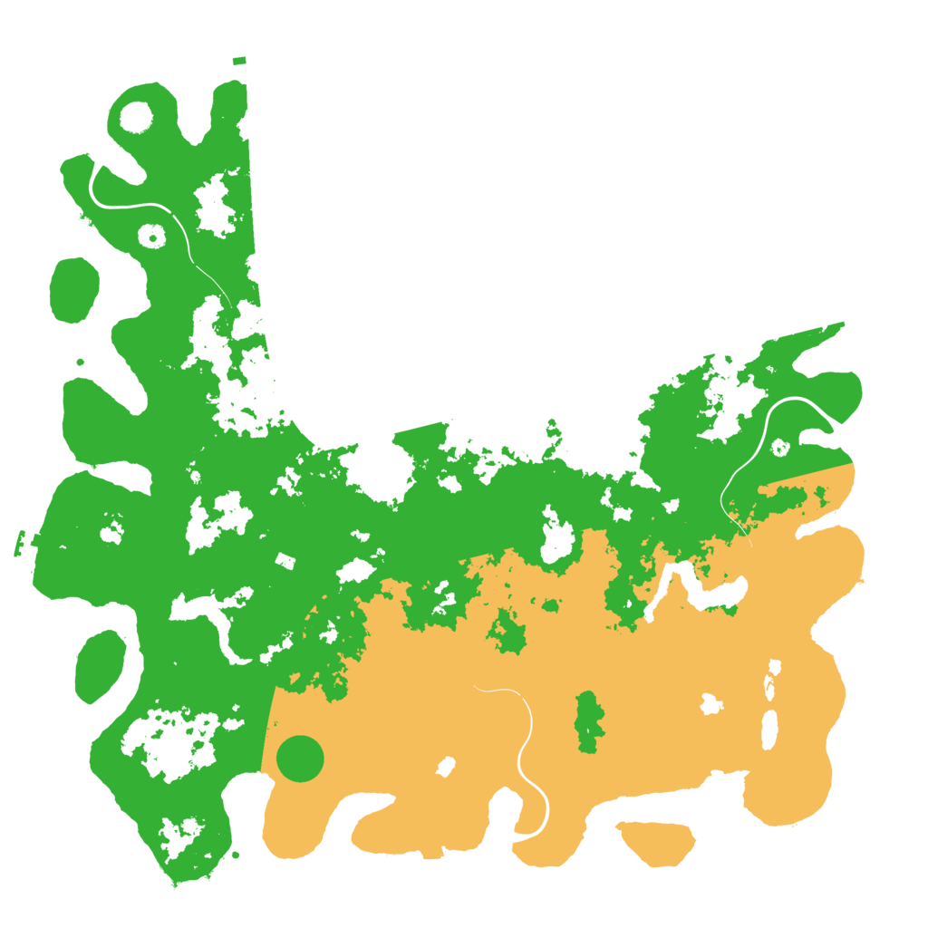 Biome Rust Map: Procedural Map, Size: 5210, Seed: 1