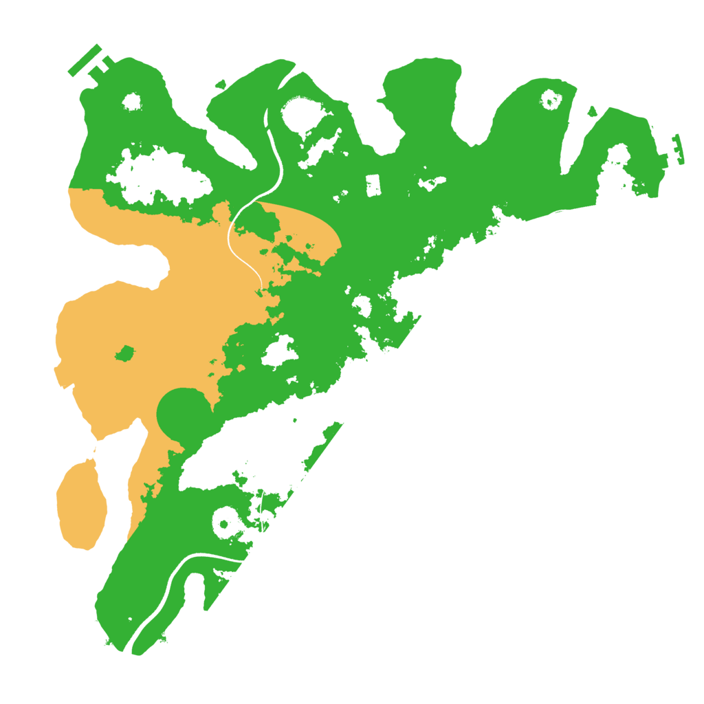 Biome Rust Map: Procedural Map, Size: 3500, Seed: 19354132