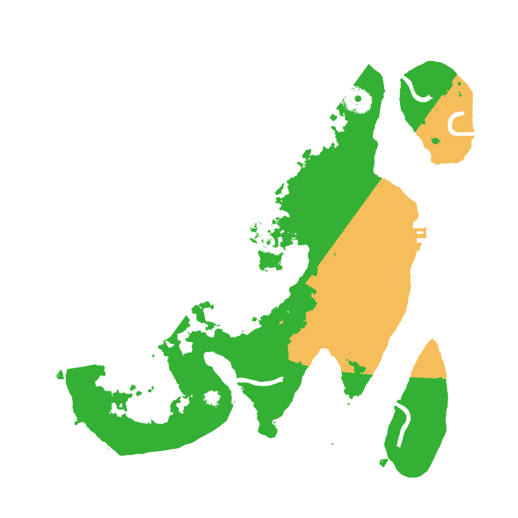 Biome Rust Map: Procedural Map, Size: 3000, Seed: 345752502