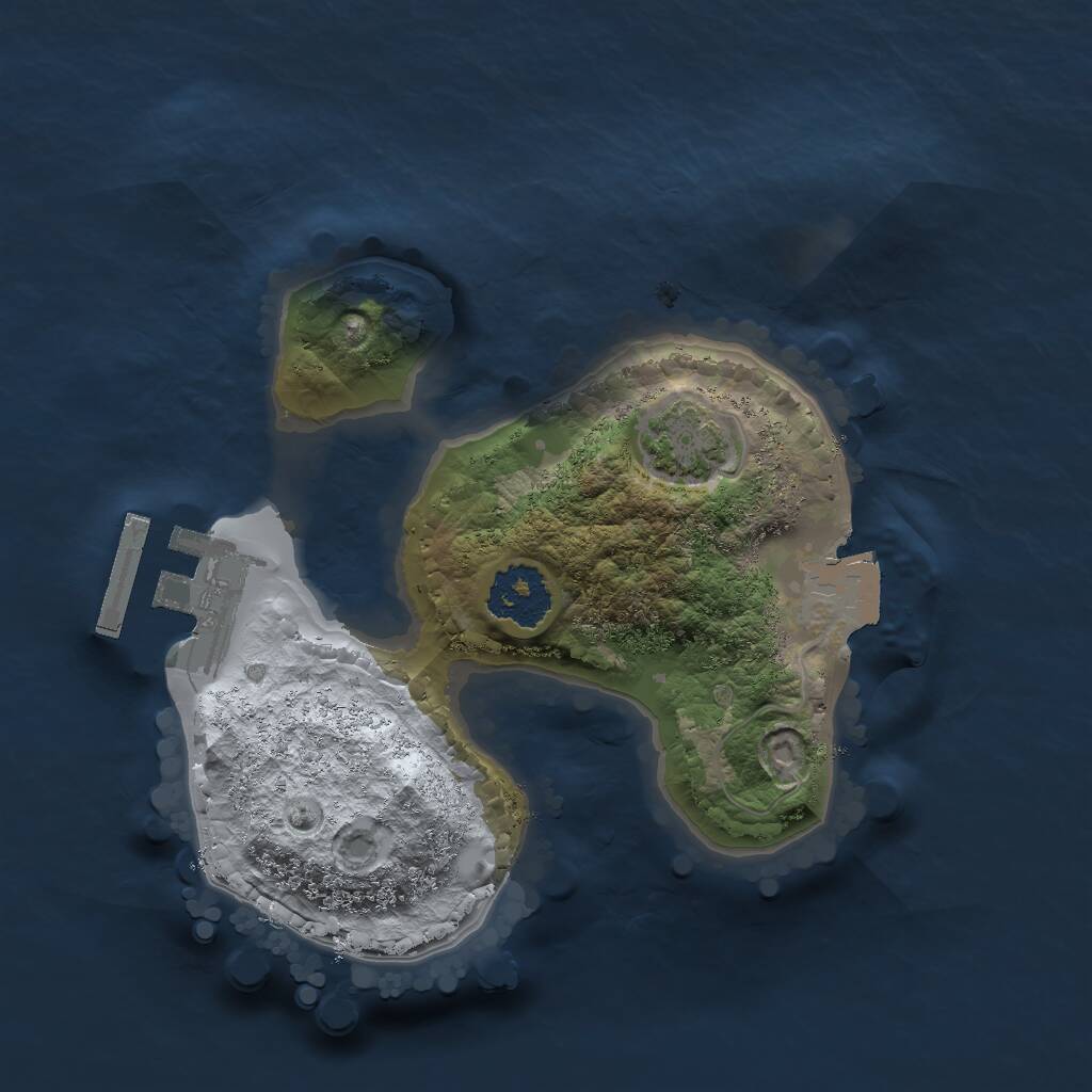 Rust Map: Procedural Map, Size: 1770, Seed: 1441078741, 3 Monuments