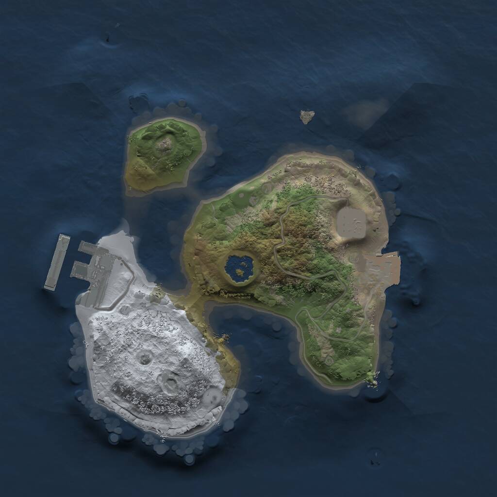 Rust Map: Procedural Map, Size: 1770, Seed: 1441078741, 2 Monuments