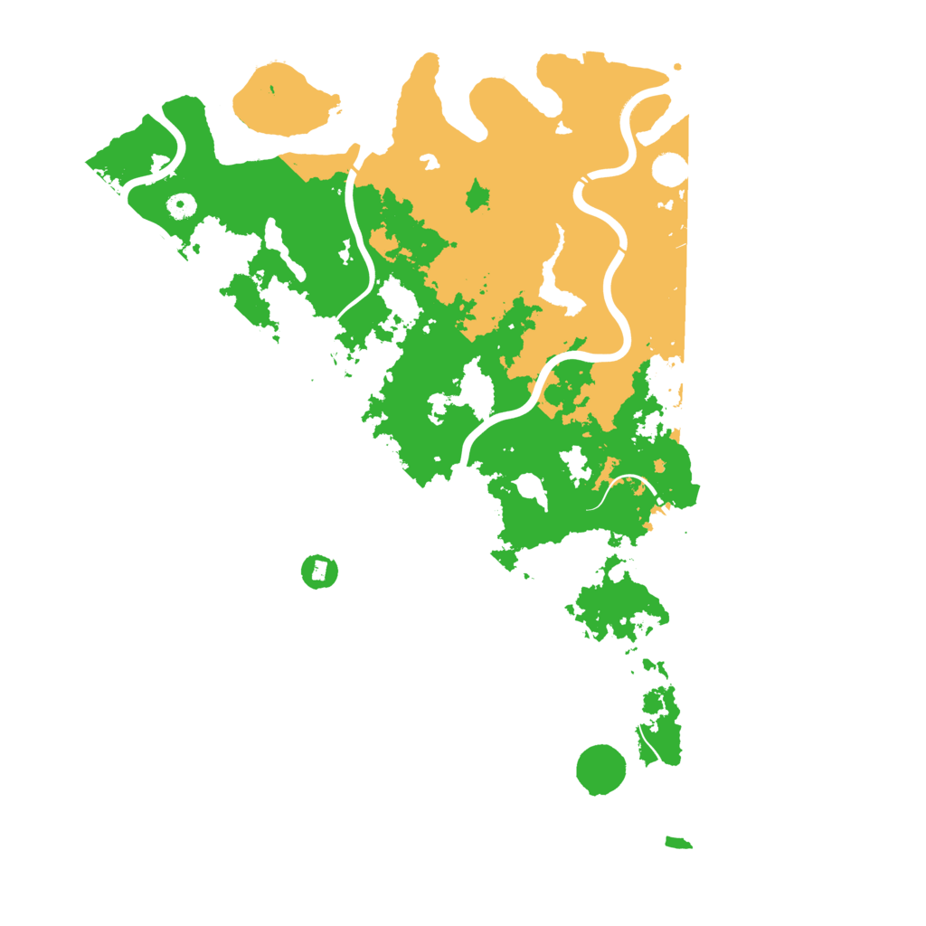 Biome Rust Map: Procedural Map, Size: 5000, Seed: 2425104