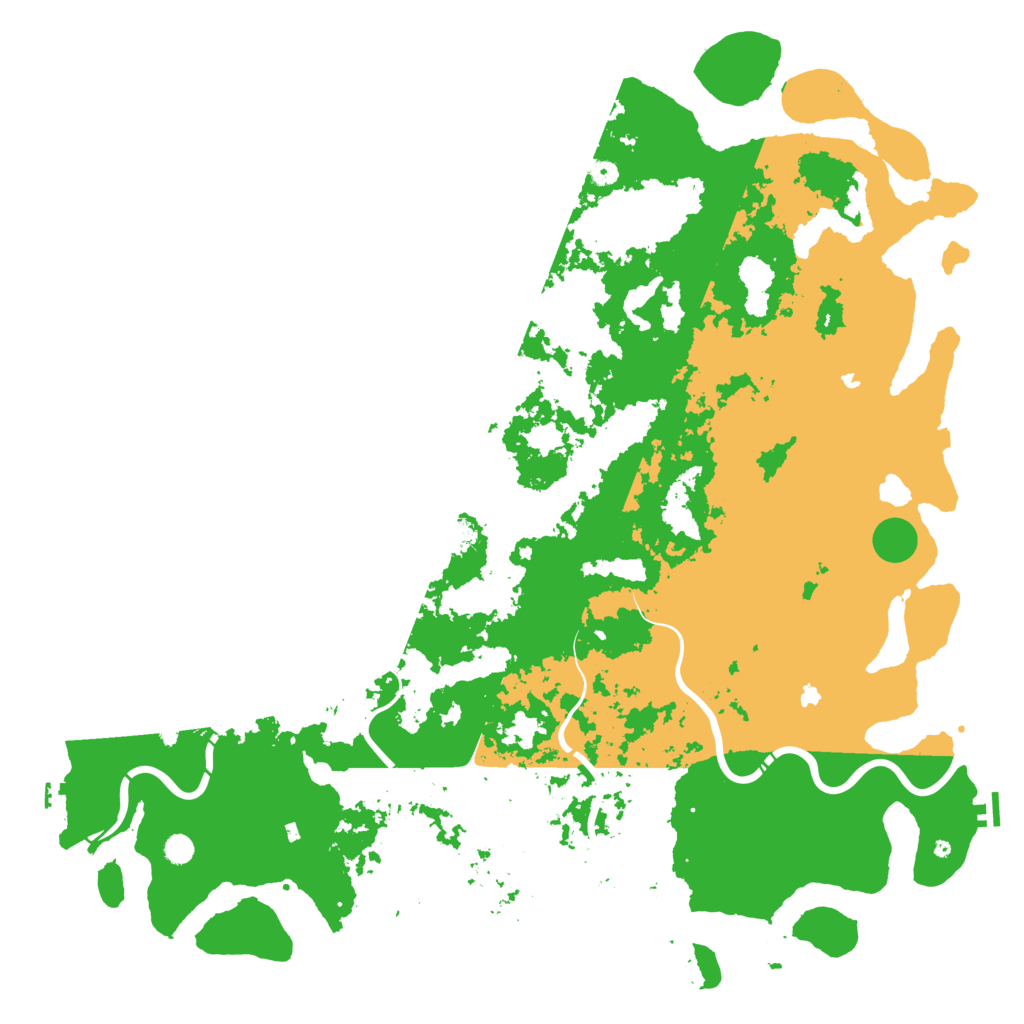 Biome Rust Map: Procedural Map, Size: 6000, Seed: 71770401