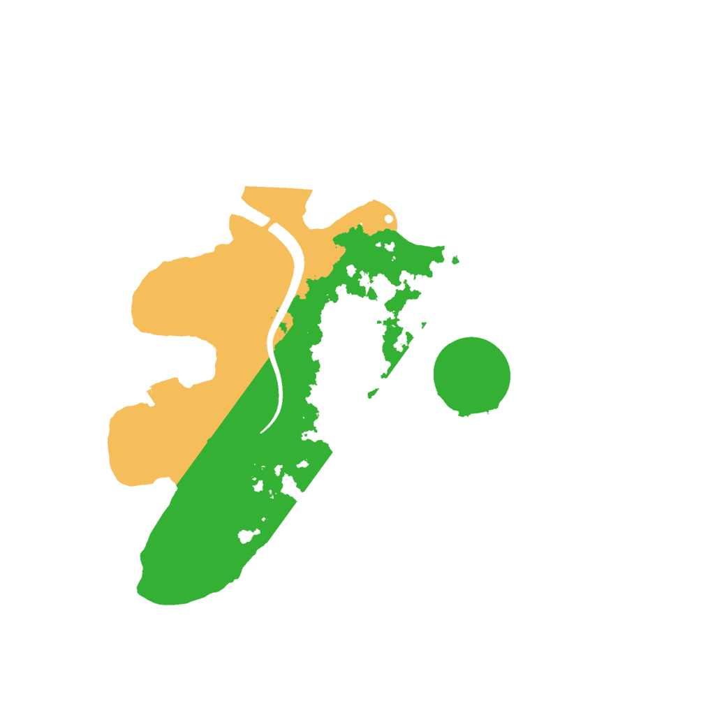 Biome Rust Map: Procedural Map, Size: 2500, Seed: 2555747