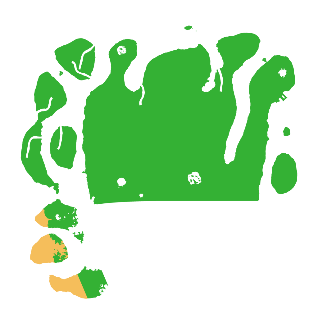 Biome Rust Map: Procedural Map, Size: 3600, Seed: 93493545