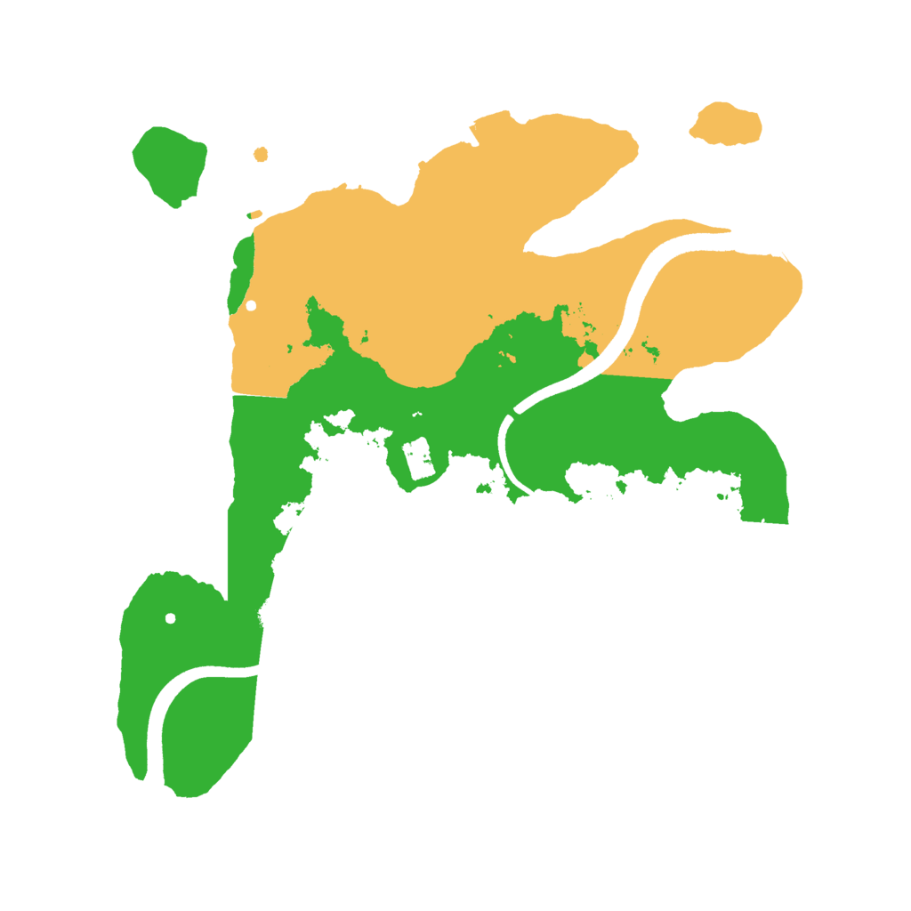 Biome Rust Map: Procedural Map, Size: 2500, Seed: 258747