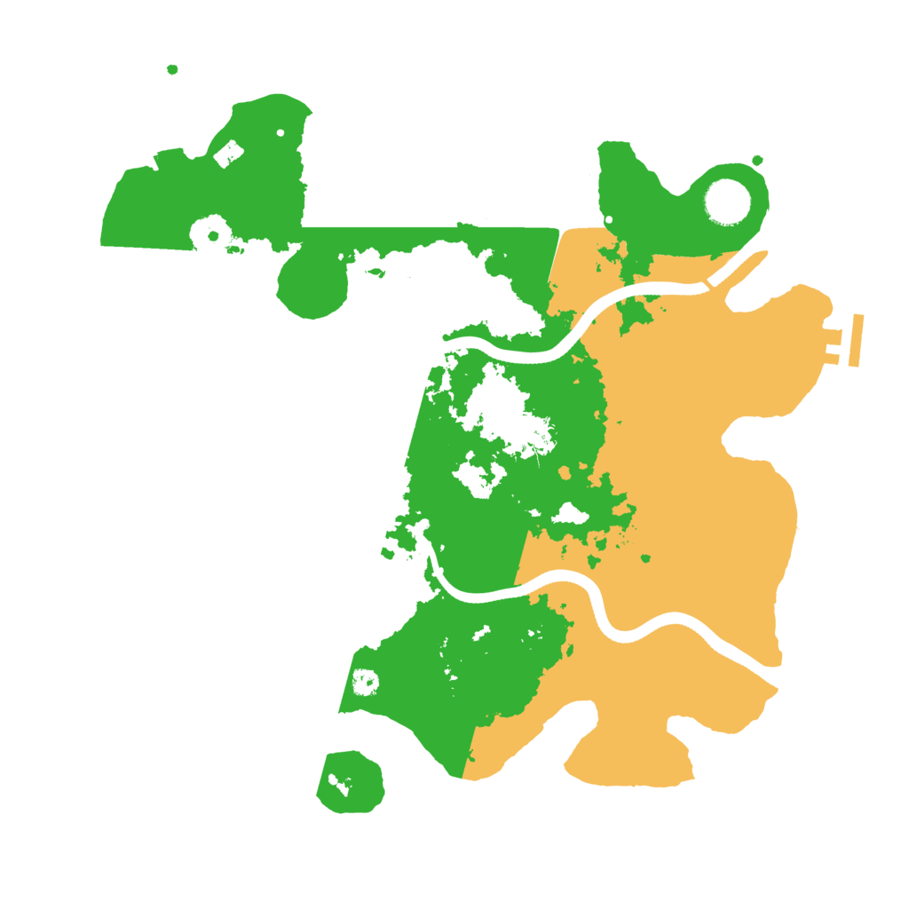 Biome Rust Map: Procedural Map, Size: 3500, Seed: 8731