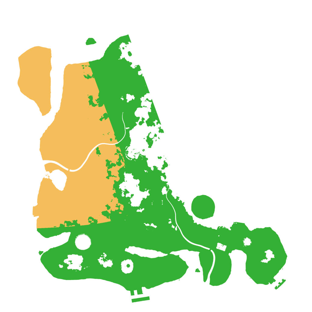 Biome Rust Map: Procedural Map, Size: 3500, Seed: 888446111