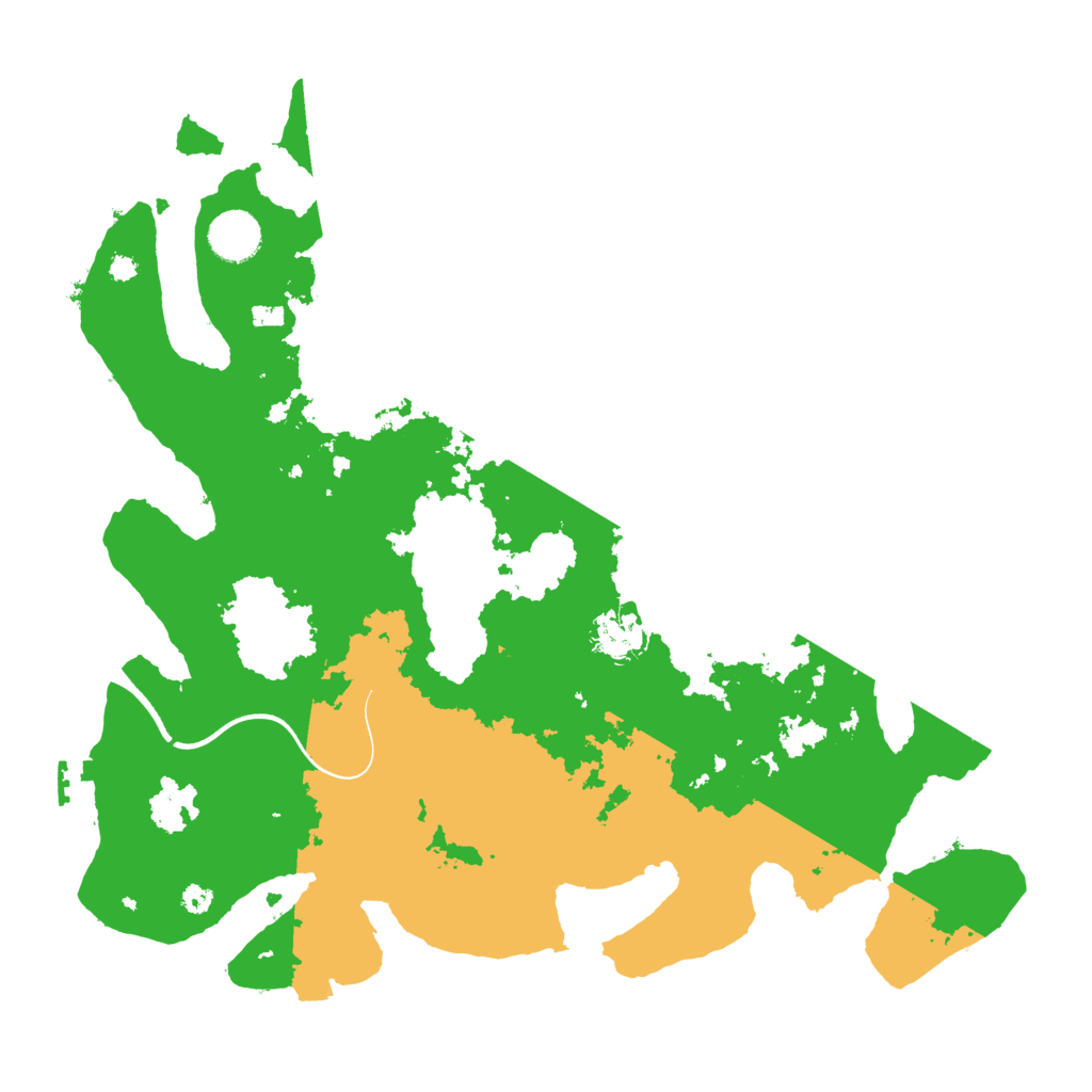 Biome Rust Map: Procedural Map, Size: 3700, Seed: 116519365