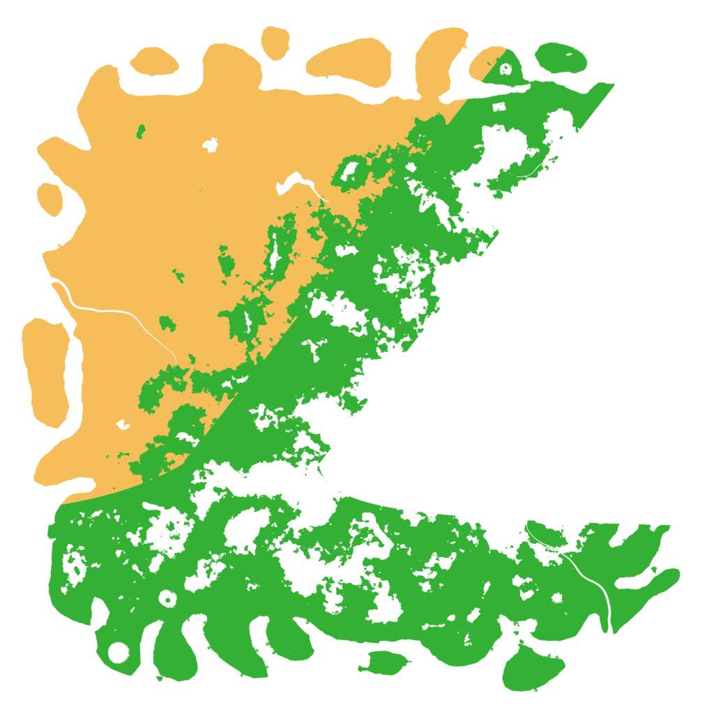 Biome Rust Map: Procedural Map, Size: 6000, Seed: 84561