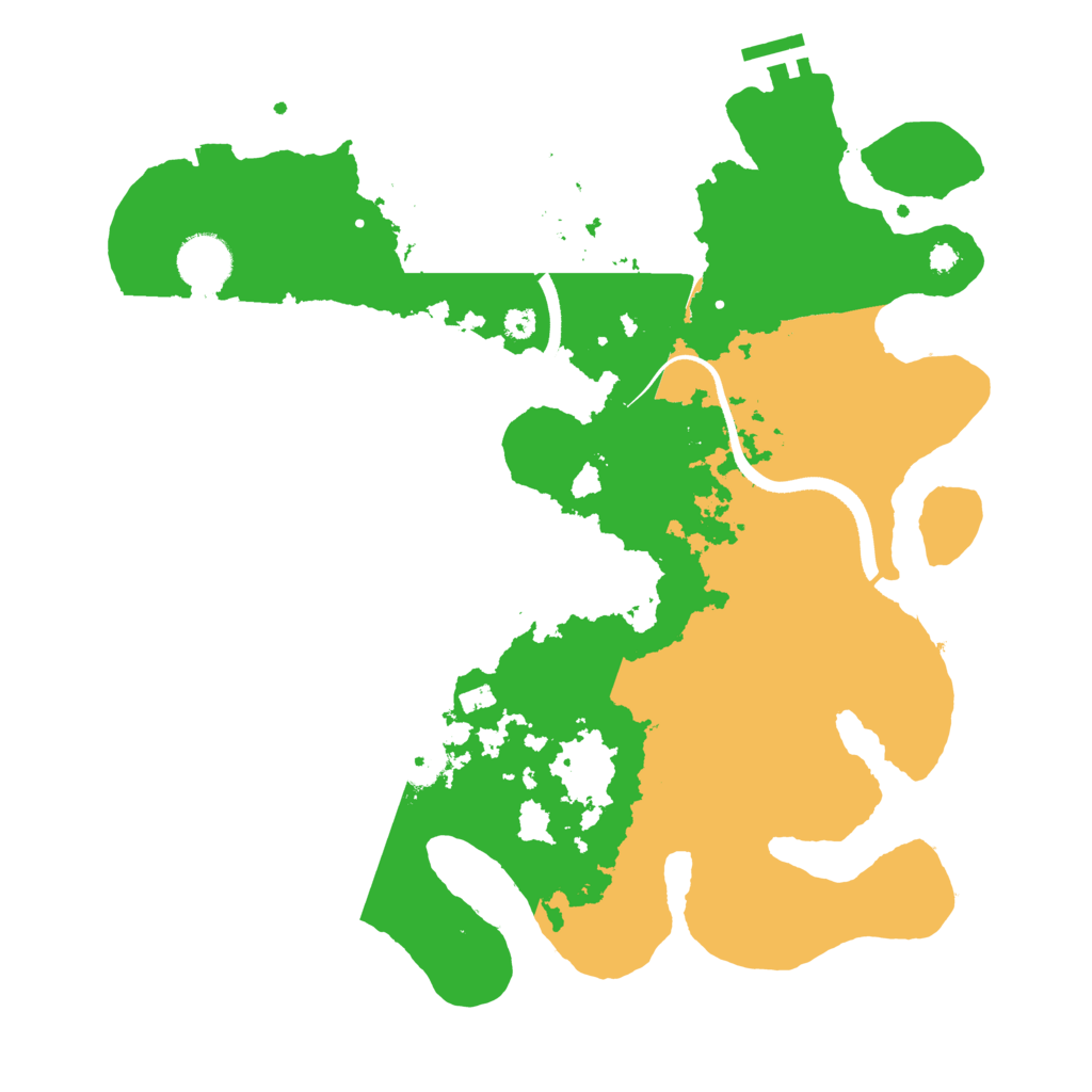 Biome Rust Map: Procedural Map, Size: 3500, Seed: 29821