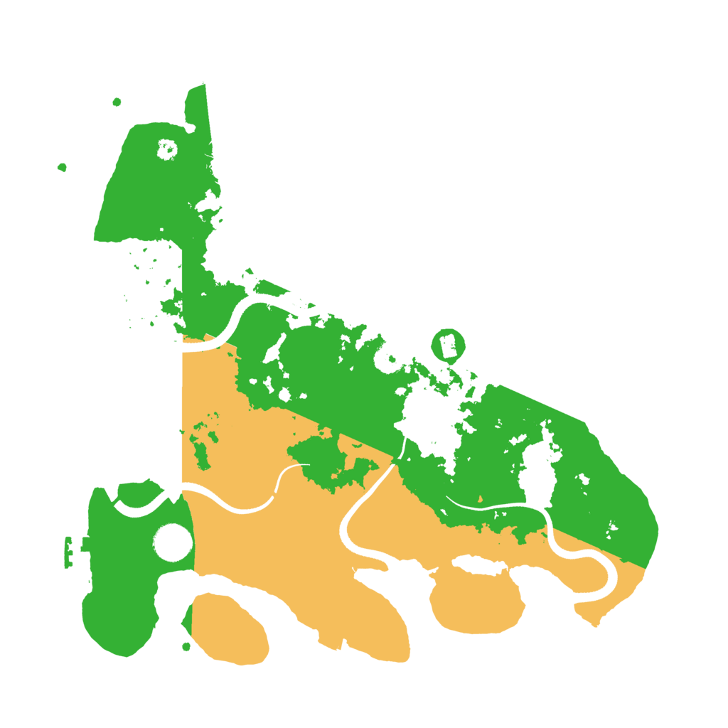 Biome Rust Map: Procedural Map, Size: 3500, Seed: 2099547557
