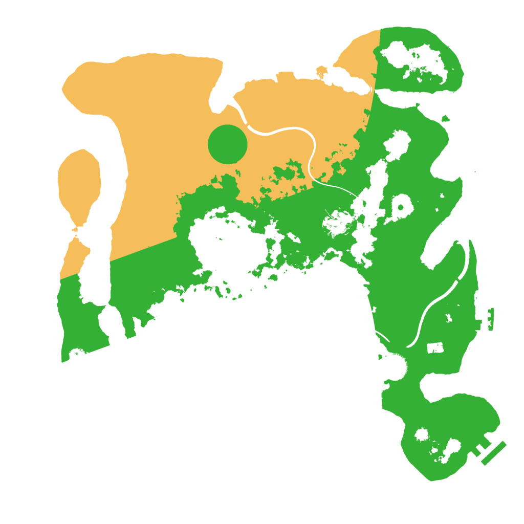 Biome Rust Map: Procedural Map, Size: 3500, Seed: 54551661