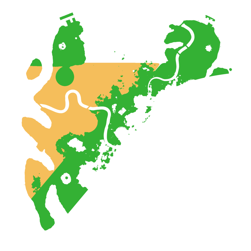 Biome Rust Map: Procedural Map, Size: 3600, Seed: 1370230886