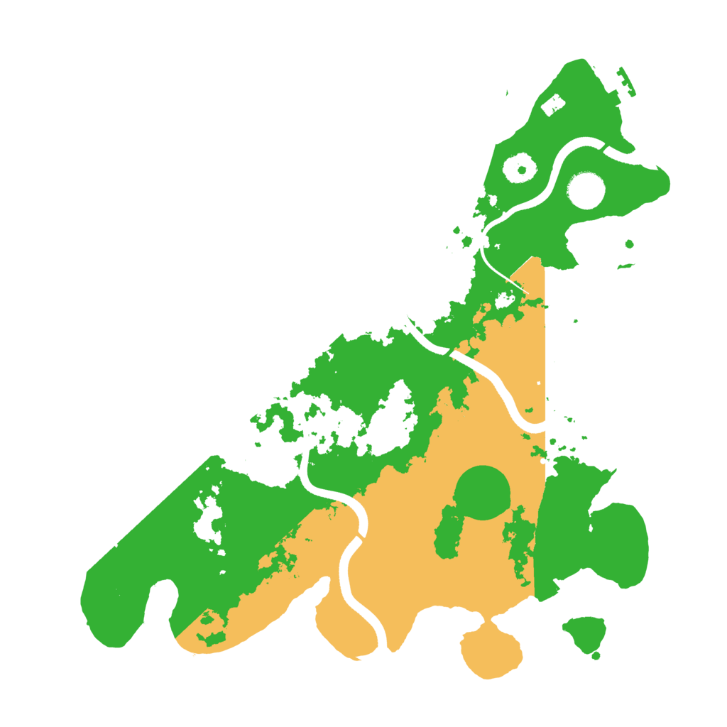 Biome Rust Map: Procedural Map, Size: 3500, Seed: 65799