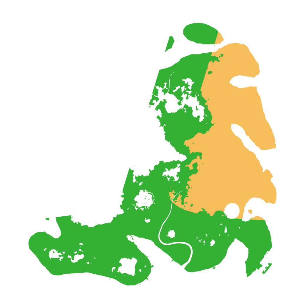 Biome Rust Map: Procedural Map, Size: 3500, Seed: 9629
