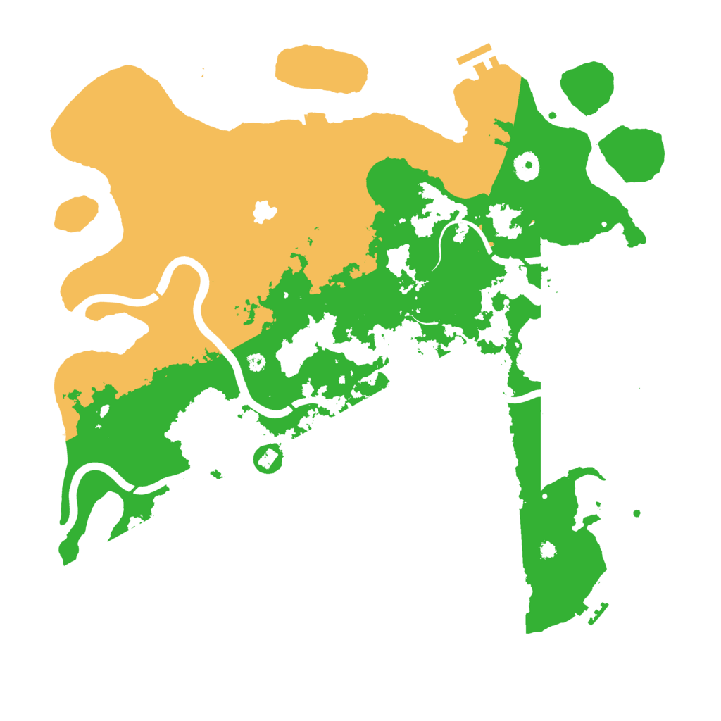 Biome Rust Map: Procedural Map, Size: 4000, Seed: 576161