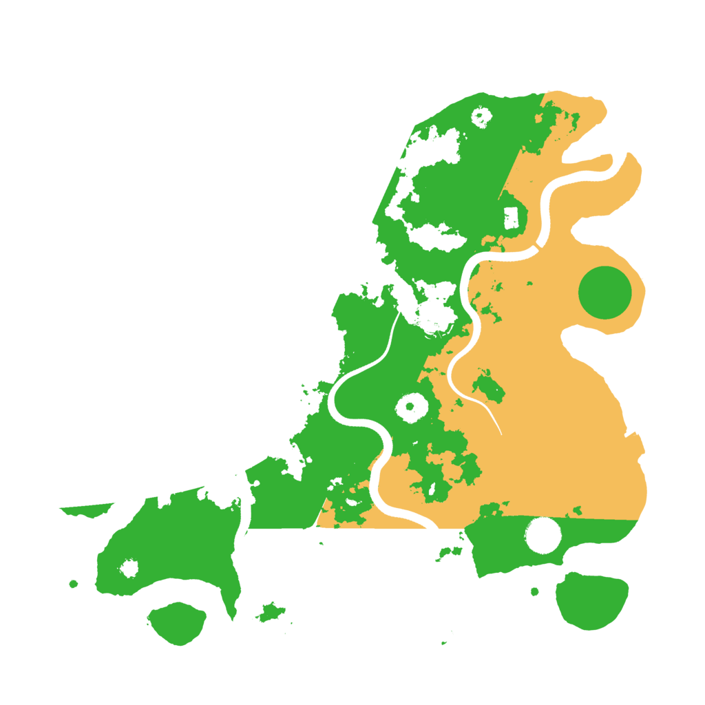 Biome Rust Map: Procedural Map, Size: 3500, Seed: 35321368