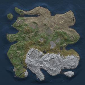 Thumbnail Rust Map: Procedural Map, Size: 3500, Seed: 117724, 18 Monuments