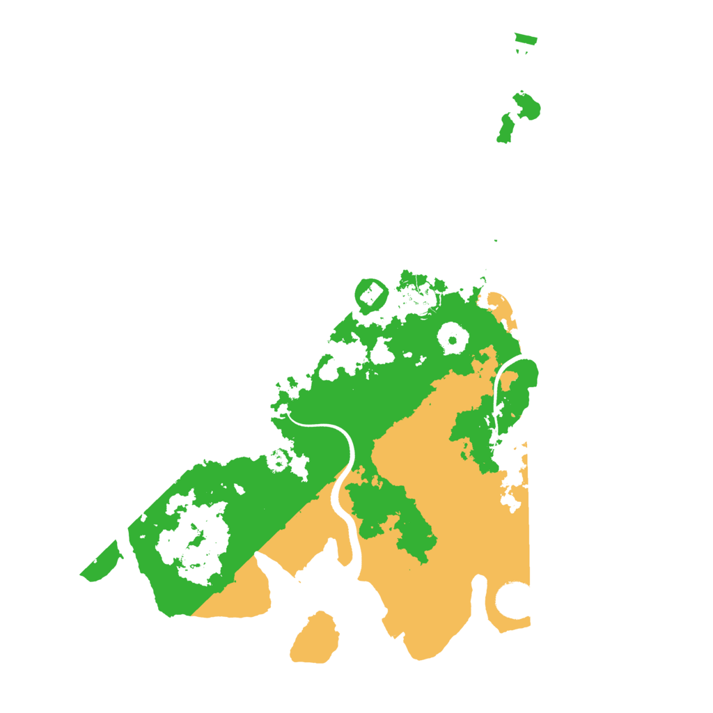 Biome Rust Map: Procedural Map, Size: 3500, Seed: 700809033
