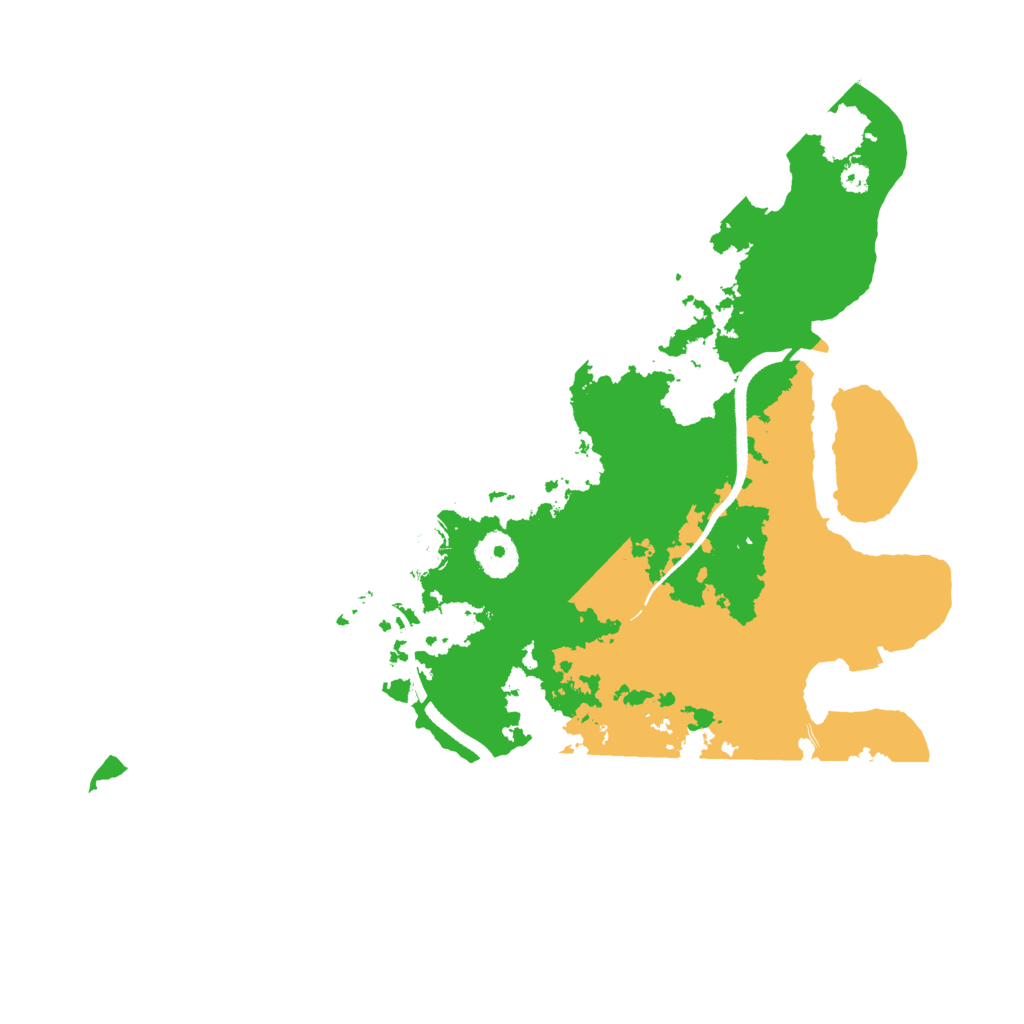 Biome Rust Map: Procedural Map, Size: 3500, Seed: 23863
