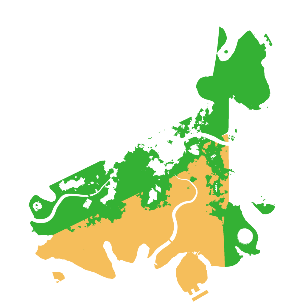 Biome Rust Map: Procedural Map, Size: 3500, Seed: 65568568