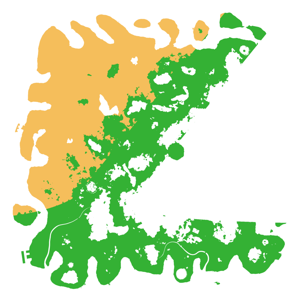 Biome Rust Map: Procedural Map, Size: 5000, Seed: 22707