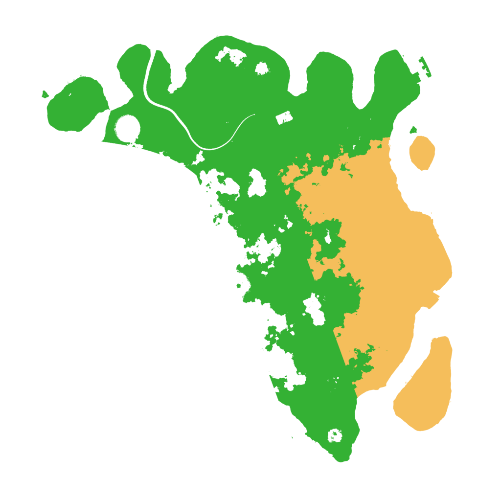 Biome Rust Map: Procedural Map, Size: 3500, Seed: 2064020847