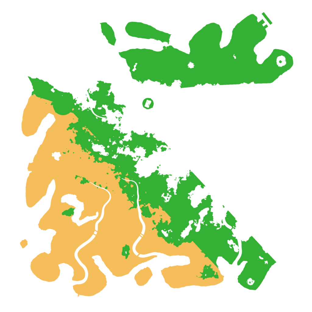 Biome Rust Map: Procedural Map, Size: 4494, Seed: 1243487783