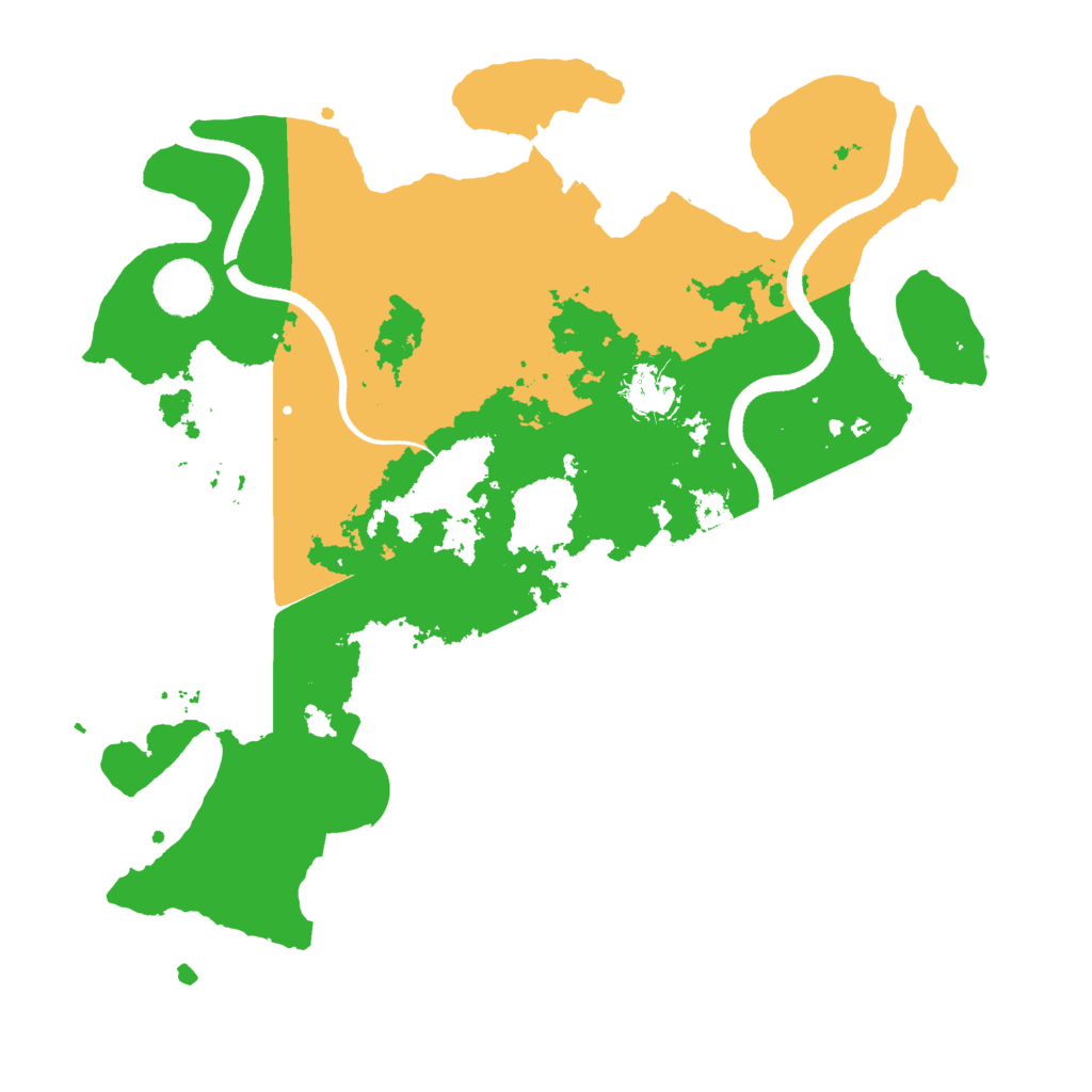 Biome Rust Map: Procedural Map, Size: 3500, Seed: 355998