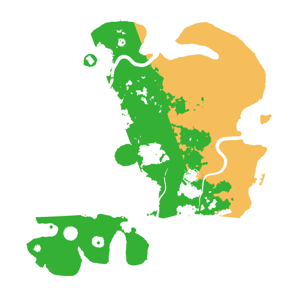 Biome Rust Map: Procedural Map, Size: 3700, Seed: 578964865
