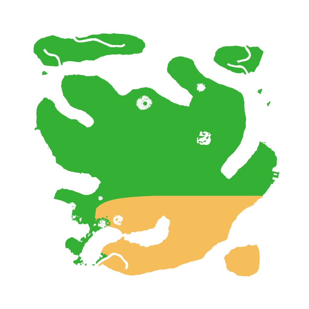 Biome Rust Map: Procedural Map, Size: 3200, Seed: 962920017