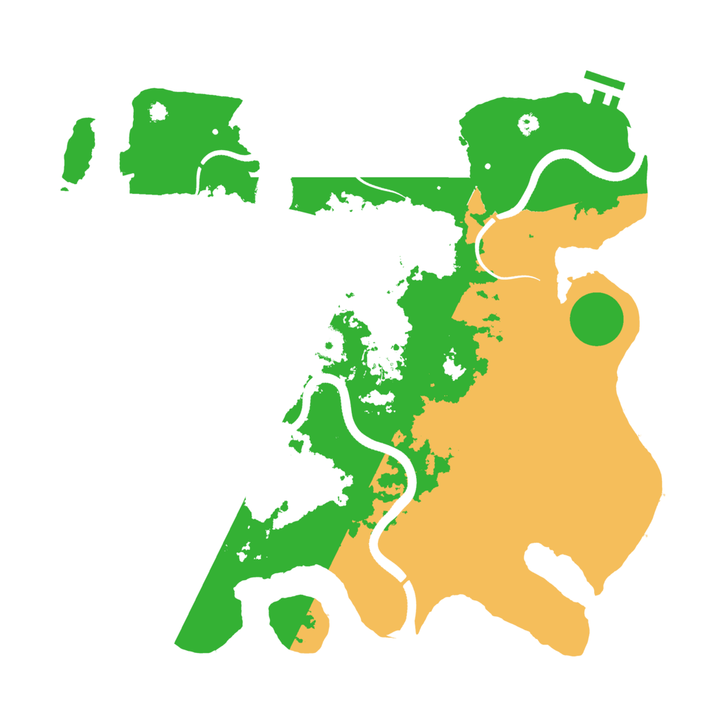 Biome Rust Map: Procedural Map, Size: 3500, Seed: 1403462782