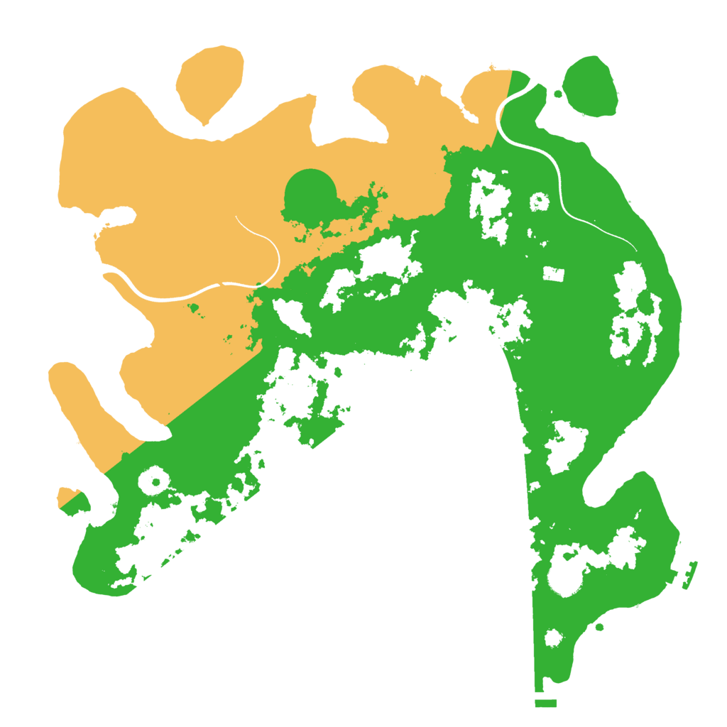 Biome Rust Map: Procedural Map, Size: 3700, Seed: 1479404986