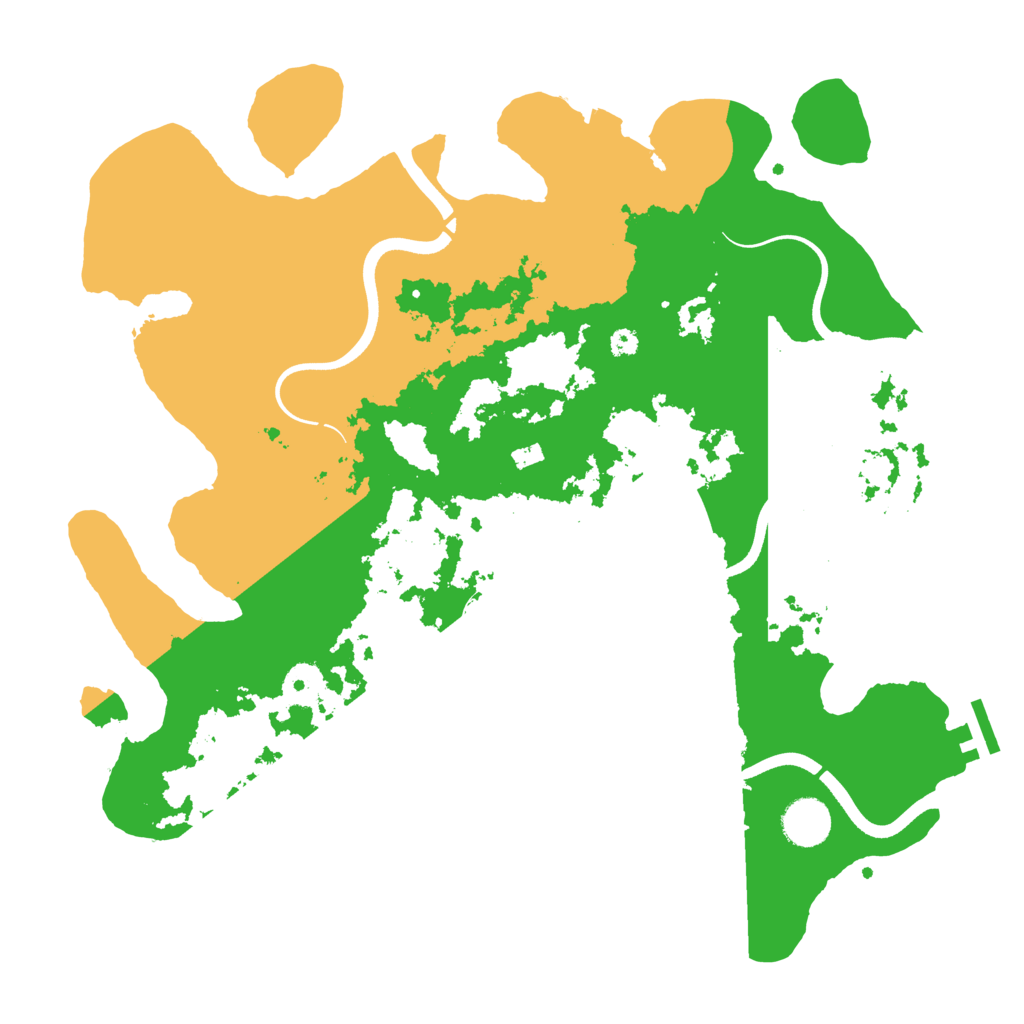 Biome Rust Map: Procedural Map, Size: 3700, Seed: 1479404986