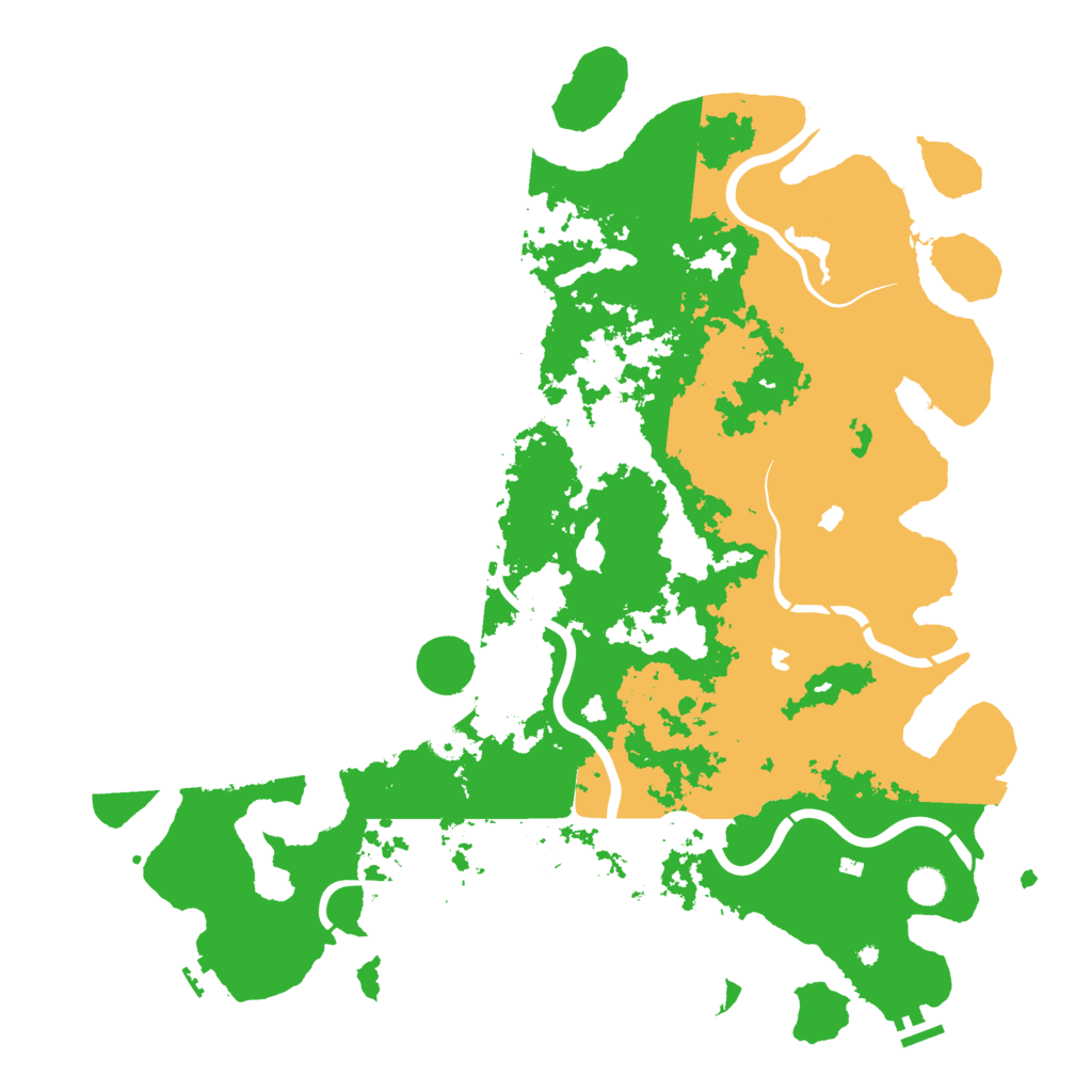 Biome Rust Map: Procedural Map, Size: 5000, Seed: 74185225