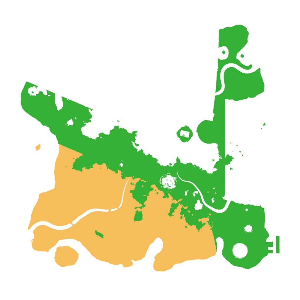 Biome Rust Map: Procedural Map, Size: 3500, Seed: 1977821271