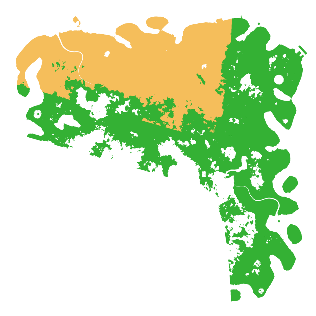 Biome Rust Map: Procedural Map, Size: 5800, Seed: 2147483647