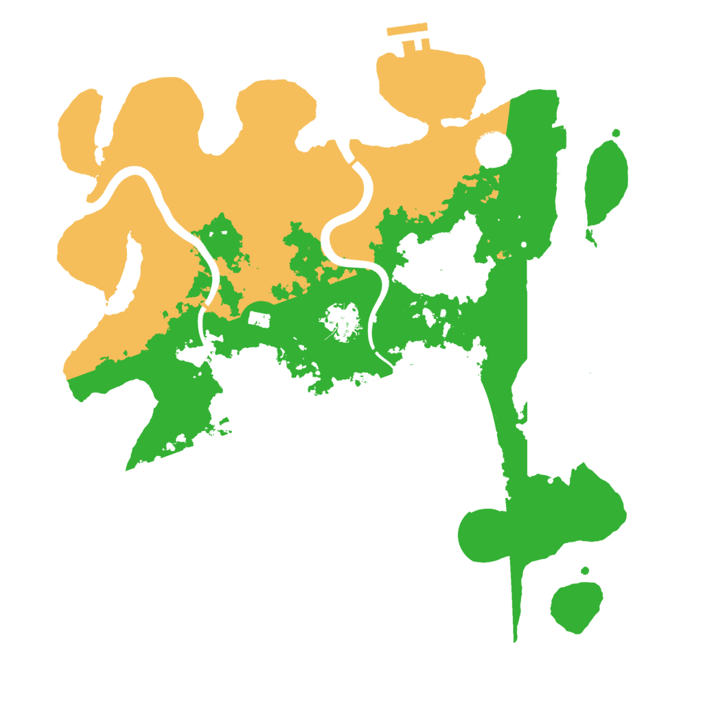 Biome Rust Map: Procedural Map, Size: 3500, Seed: 777111777