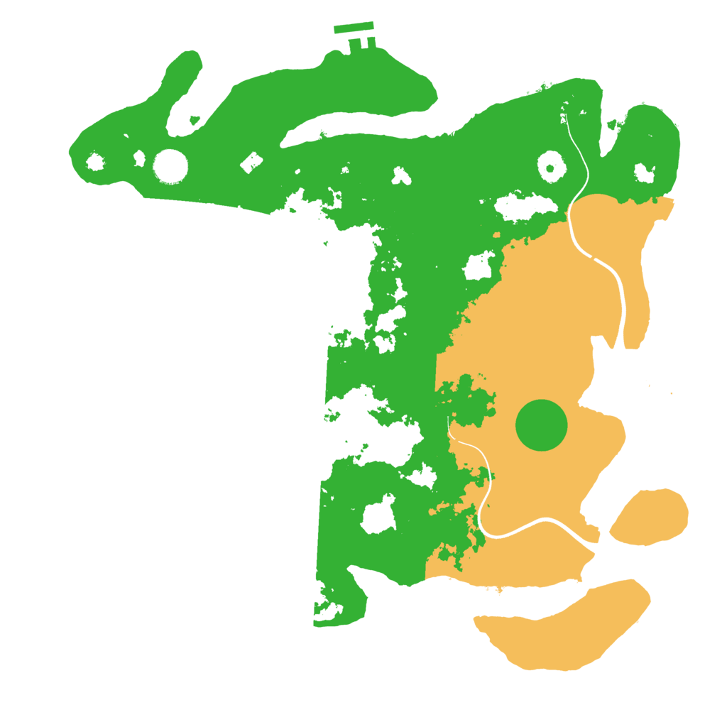 Biome Rust Map: Procedural Map, Size: 3700, Seed: 84641694