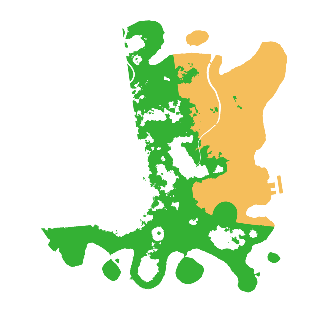 Biome Rust Map: Procedural Map, Size: 3500, Seed: 610392507