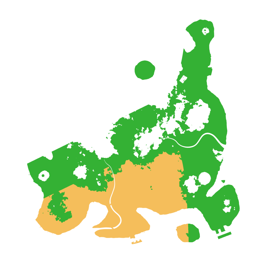 Biome Rust Map: Procedural Map, Size: 3700, Seed: 645380902