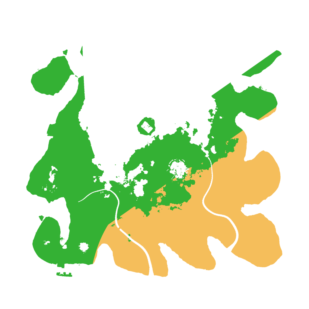 Biome Rust Map: Procedural Map, Size: 3000, Seed: 997548