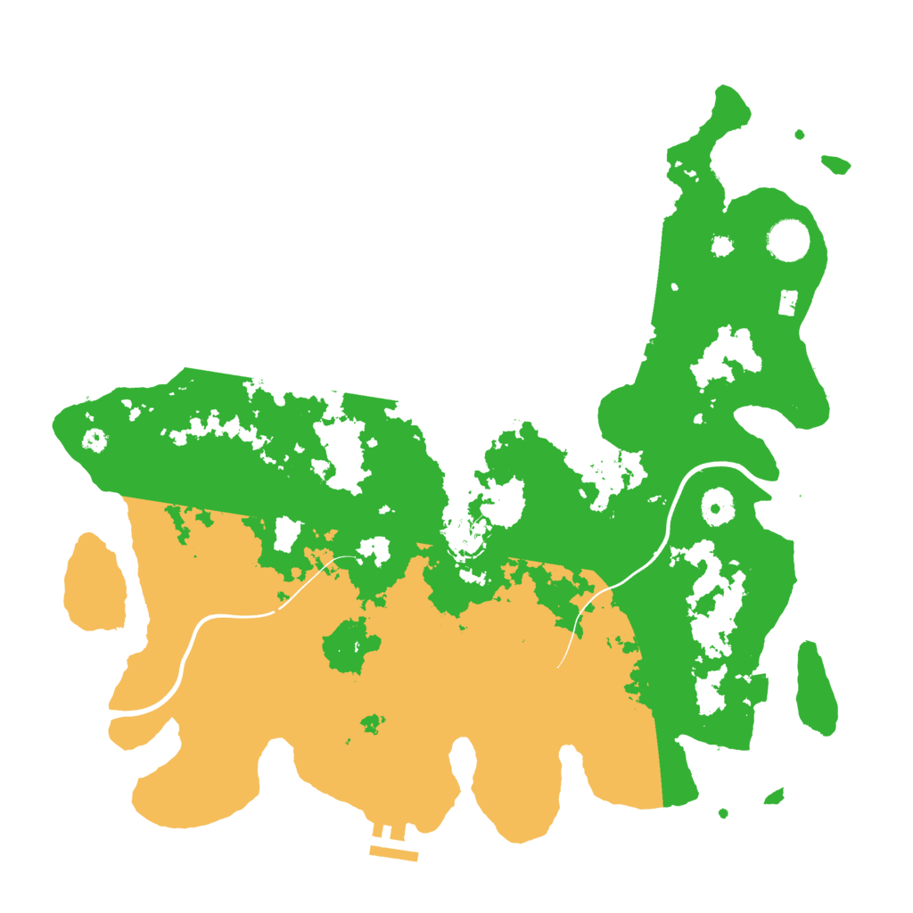 Biome Rust Map: Procedural Map, Size: 3800, Seed: 453687
